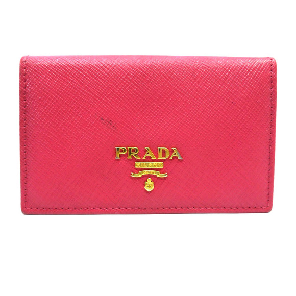 Prada Pink Holder Case Business Leather - Picture 2 of 6